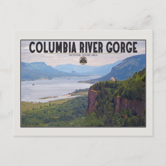 Columbia Gorge - Crown Point.jpg Postkarte (Vorderseite)