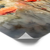 Columbia Gorge Painting Art Print Poster (Ecke)