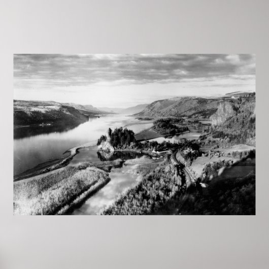 Columbia Gorge View Foto Poster (Vorne)