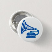 Columbia Graphophone Vintage Knopf Button (Vorne & Hinten)