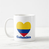 Columbia-Herzenflagge Kaffeetasse (Links)