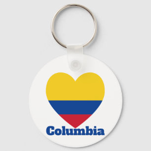 Columbia-Herzenflagge Schlüsselanhänger