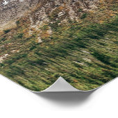 Columbia Icefield panorama with snow covered mount Poster (Ecke)