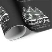 Columbia Inn Pine Tree Vermont A White Christmas Geschenkpapier (Rolleneckpunkt)