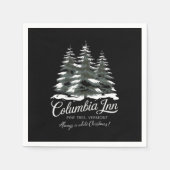 Columbia Inn Pine Tree Vermont A White Christmas Serviette (Vorderseite)