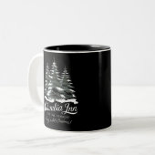 Columbia Inn Pine Tree Vermont A White Christmas Zweifarbige Tasse (Vorderseite Links)