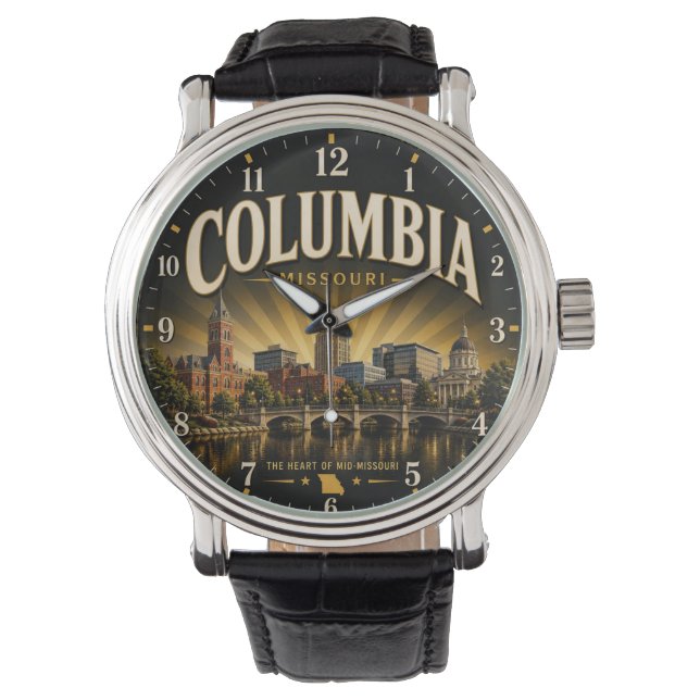 Columbia Missouri Armbanduhr (Vorderseite)