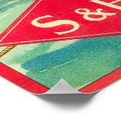 Columbia Orange Label Poster (Ecke)