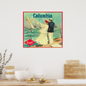 Columbia Orange Label Poster (Küche)