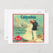Columbia Orange Label Postkarte (Vorne/Hinten)