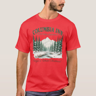 Columbia Pineree Vermont Weihnachten Winter Vintag T-Shirt