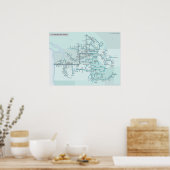 Columbia River 18 x 24 Poster (Küche)