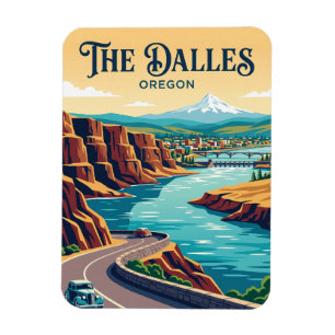 Columbia River Drive USA -> Columbia-River-Straße Magnet