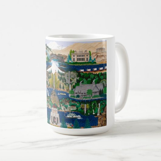 Columbia River Gorge Kaffeetasse (VorderseiteRechts)