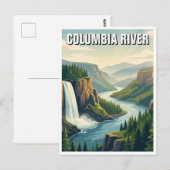 Columbia River Gorge Oregon wird zu: Schlucht des Postkarte (Vorne/Hinten)