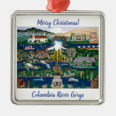 Columbia River Gorge Ornament Aus Metall (Vorne)