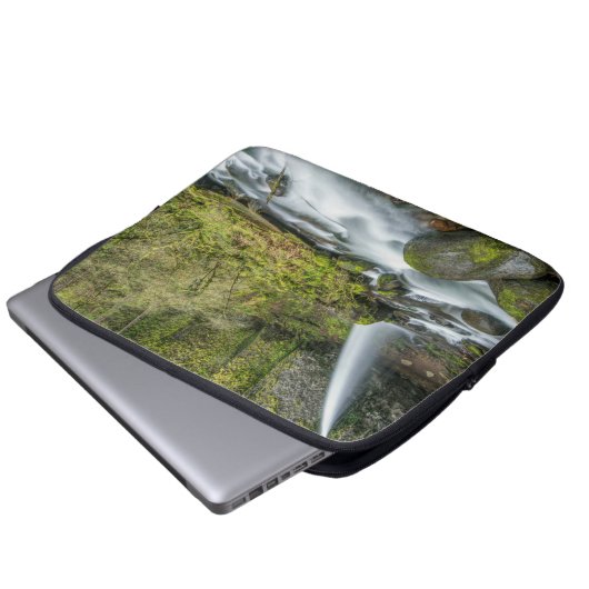 Columbia River Gorge, Ponytail Falls Laptopschutzhülle (Vorne Knopf)
