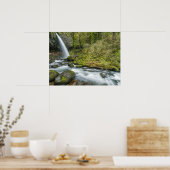 Columbia River Gorge, Ponytail Falls Poster (Küche)