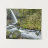Columbia River Gorge, Ponytail Falls Wandteppich (Vorderseite (Horizontal))