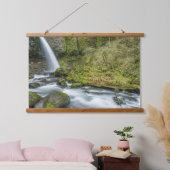 Columbia River Gorge, Ponytail Falls Wandteppich Mit Holzrahmen (Schlafzimmer)