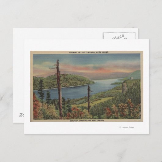 Columbia River Gorge Postkarte (Vorne/Hinten)