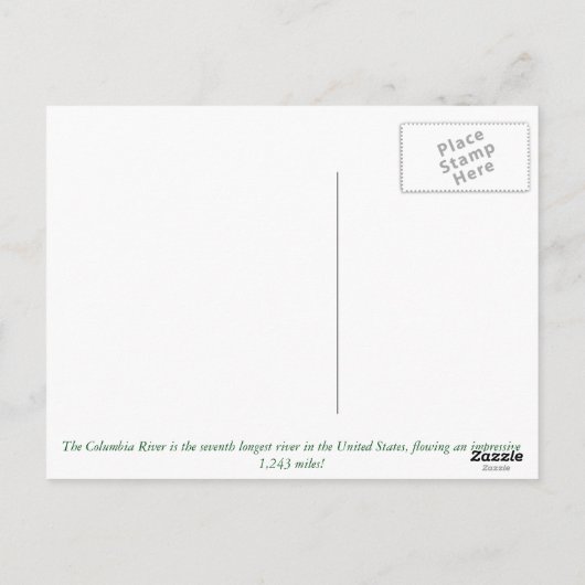 Columbia River Gorge Postkarte (Rückseite)