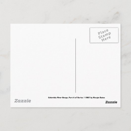 Columbia River Gorge Postkarte (Rückseite)