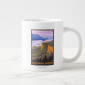 Columbia River Gorge Scene mit Crown Point Jumbo-Tasse (Rechts)