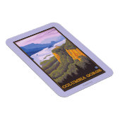 Columbia River Gorge Scene mit Crown Point Magnet (Rechte Seite)
