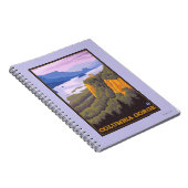 Columbia River Gorge Scene mit Crown Point Notizblock (Rechte Seite)