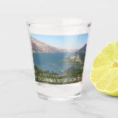 Columbia River Gorge Travel Foto Schnapsglas (Vorderseite)