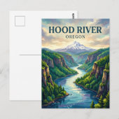 Columbia River Gorge USA Postkarte (Vorne/Hinten)