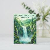 Columbia River Gorge USA Postkarte (Stehend Vorderseite)
