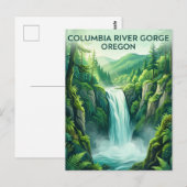 Columbia River Gorge USA Postkarte (Vorne/Hinten)