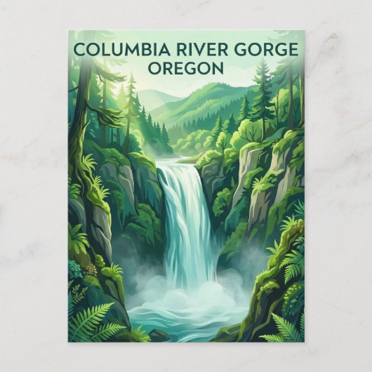 Columbia River Gorge USA Postkarte (Vorderseite)