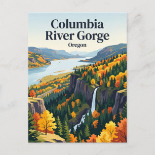 Columbia River Gorge USA Postkarte