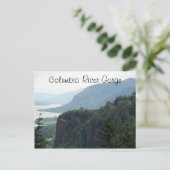 Columbia River Gorge Vista Travel Foto Postkarte (Stehend Vorderseite)