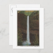Columbia River, OR - Latourelle Falls View #3 Postkarte (Vorne/Hinten)
