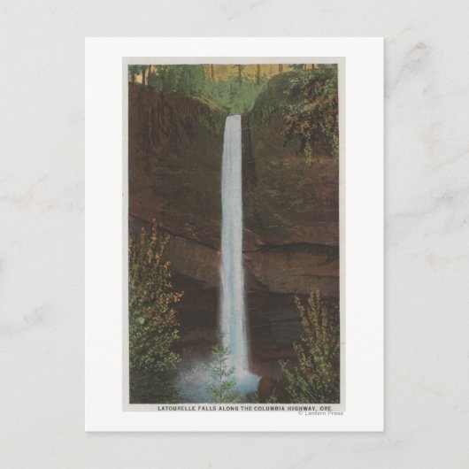 Columbia River, OR - Latourelle Falls View #3 Postkarte (Vorderseite)