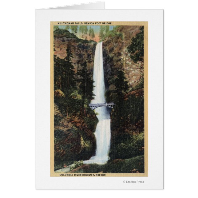 Columbia River, OR - Multnomah Falls und Benson (Vorne)