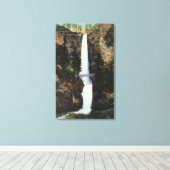 Columbia River, OR - Multnomah Falls und Benson Leinwanddruck (Insitu (Holzboden))