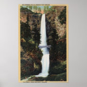 Columbia River, OR - Multnomah Falls und Benson Poster (Vorne)