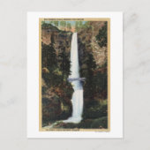 Columbia River, OR - Multnomah Falls und Benson Postkarte (Vorderseite)