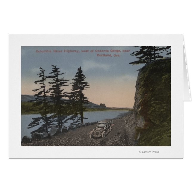 Columbia River, Oregon - Highway West of Oneonta (Vorderseite (Horizontal))