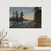 Columbia River, Oregon - Highway West of Oneonta Poster (Küche)