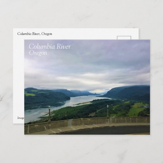 Columbia River, Oregon Postkarte (Vorne/Hinten)