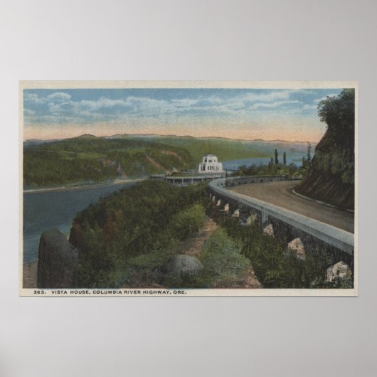 Columbia River, Oregon - Vista House Poster (Vorne)