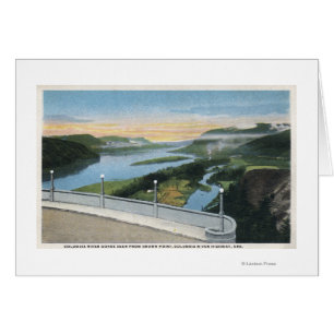 Columbia River Schlucht-Ansicht vom Kronen-Punkt,