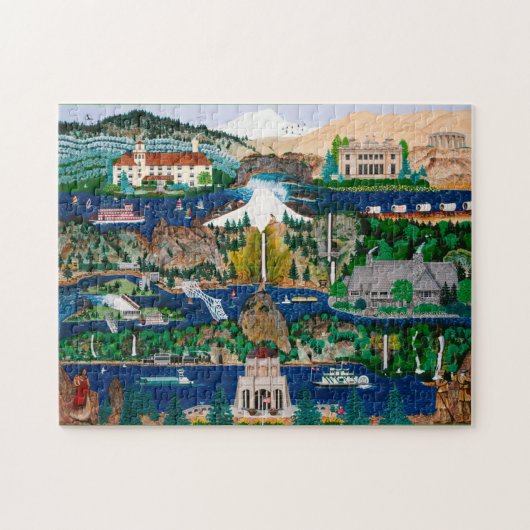 Columbia River Schlucht-Puzzlespiel Puzzle (Horizontal)