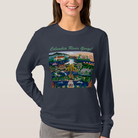 Columbia River Schlucht-Shirt T-Shirt (Vorderseite)